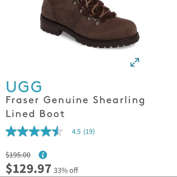 fraser genuine shearling lined boot